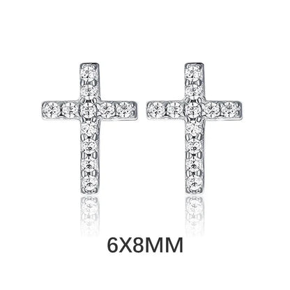 Anillo Abierto Cruz con Zirconias