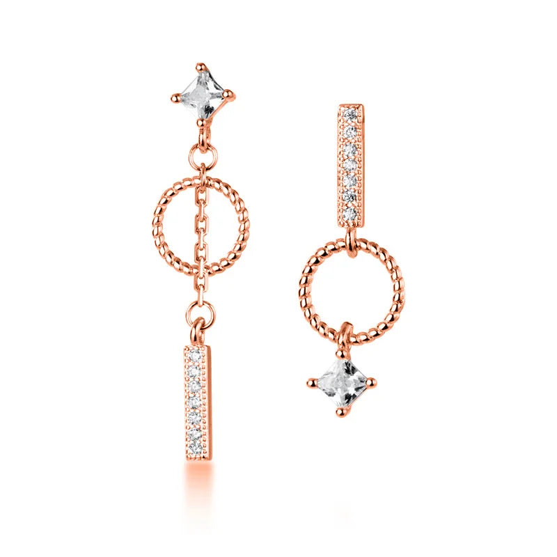 Aretes Asimétricos Círculo y Barra