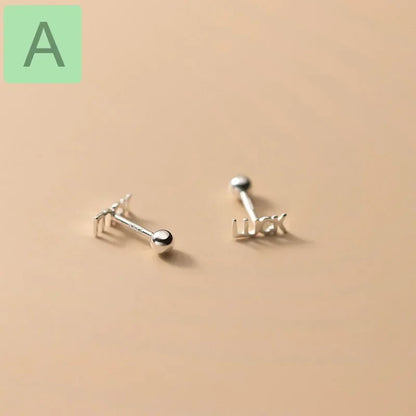 Aretes Cuadrados de la Suerte