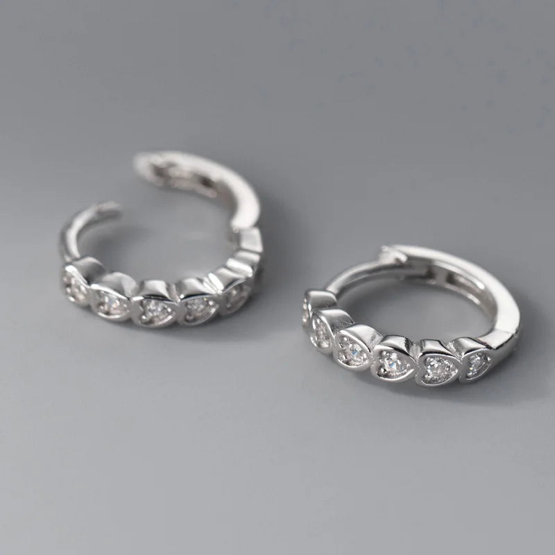 Arracadas Corazón con Zirconias