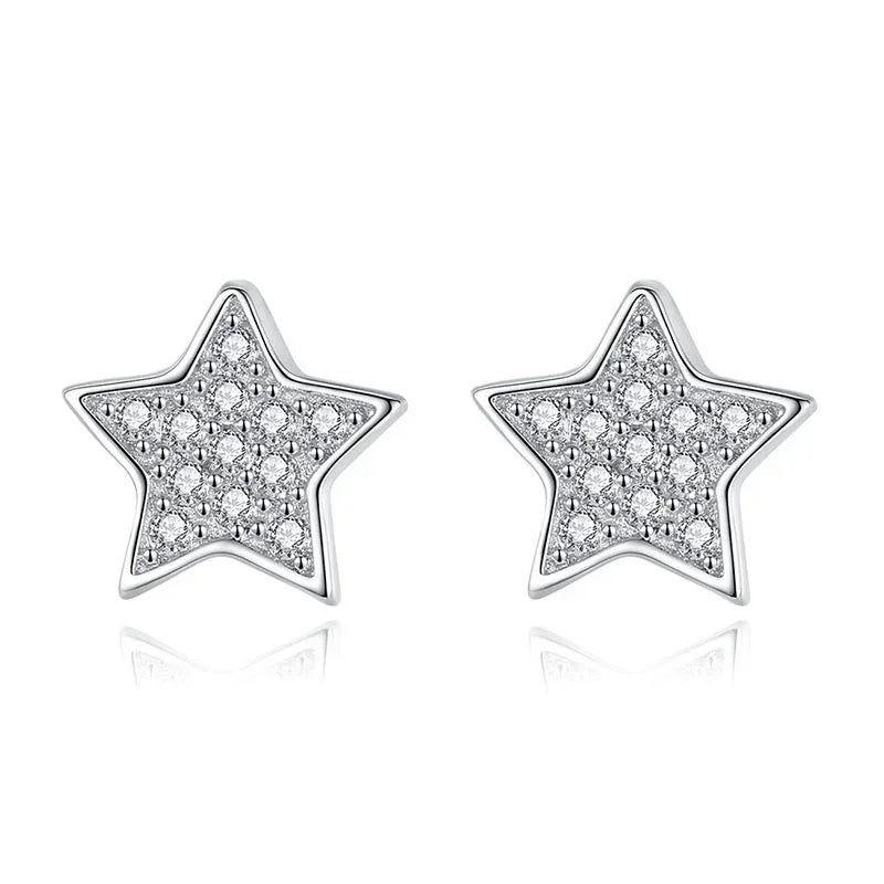 Aretes Estrella con Zirconias Deslumbrantes