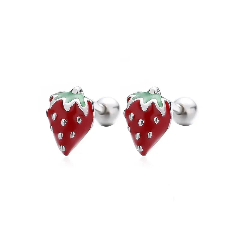 Aretes Fresa Coqueta