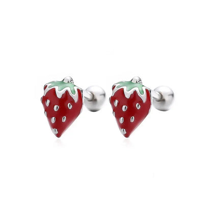 Aretes Fresa Coqueta