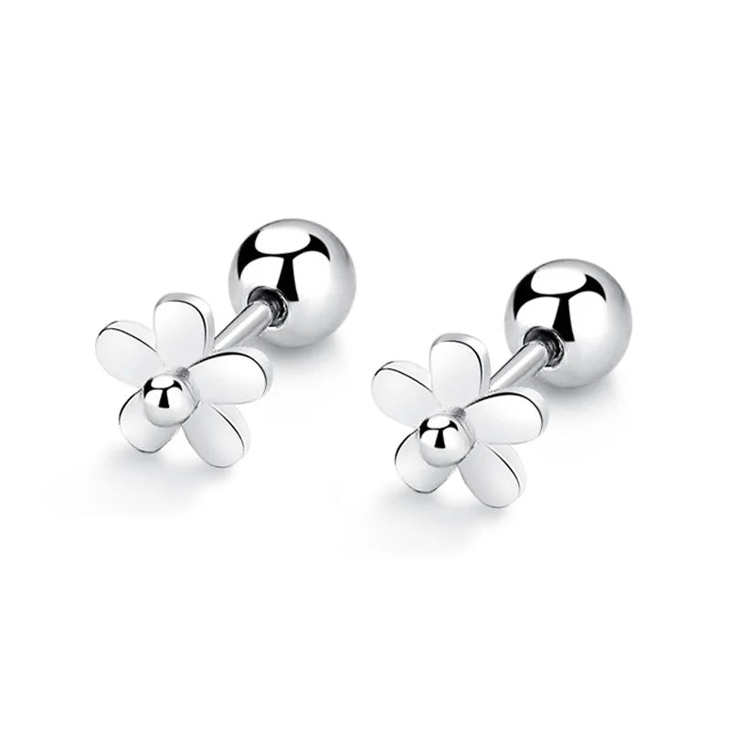 Aretes Flor con Esferas