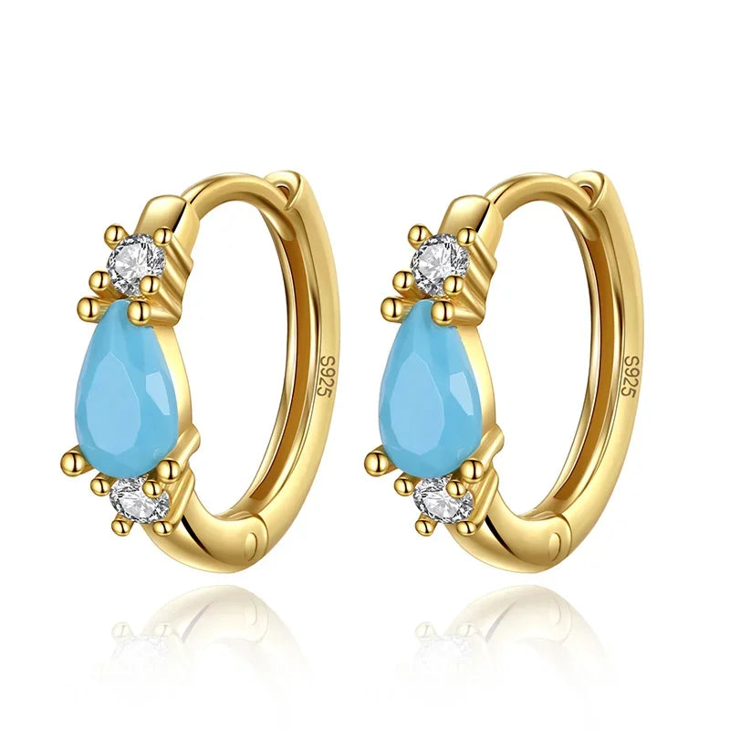 Arracadas con Gota de Zirconia