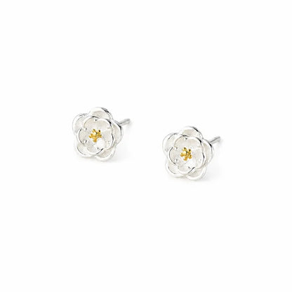 Aretes Flor de Camelia
