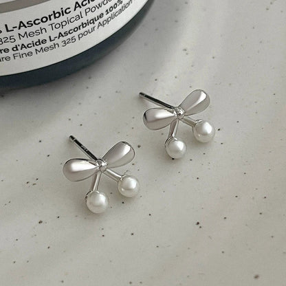 Aretes Cereza con Perlas