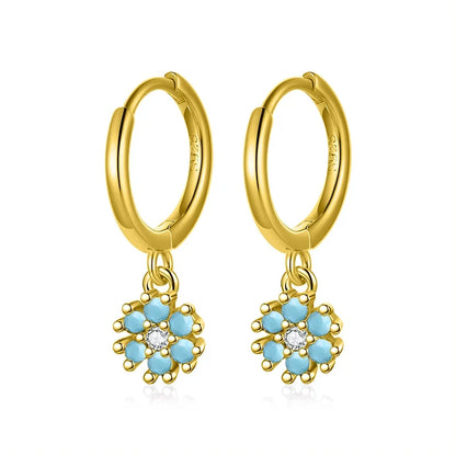 Arracadas Flor con Zirconias