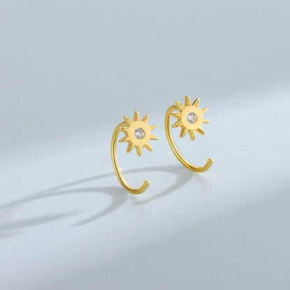 Aretes Sol con Zirconia