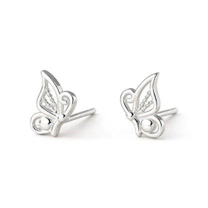 Aretes Alas de Mariposa en Dos Modelos