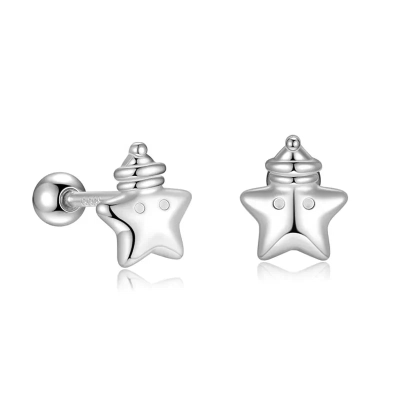 Aretes Gorrito de Dormir con Estrella