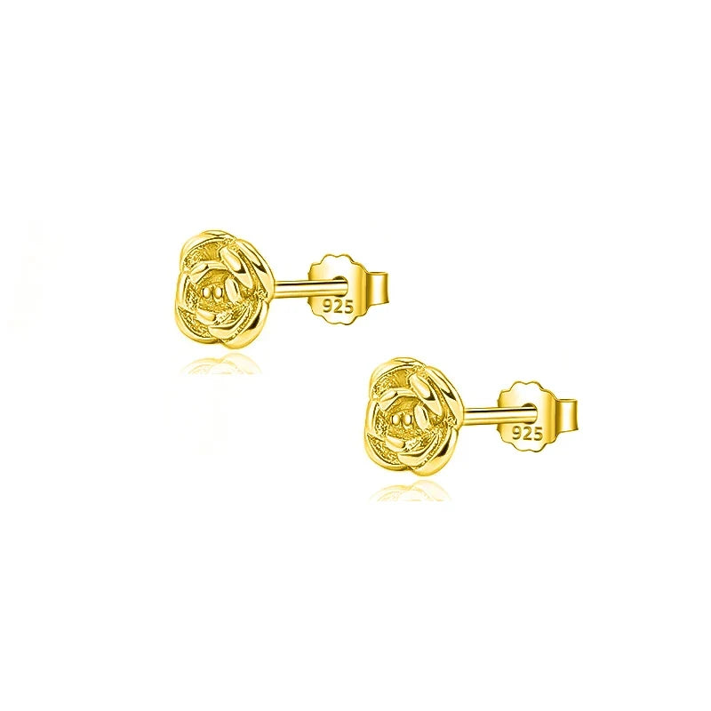 Aretes Flor de Rosa Minimalistas