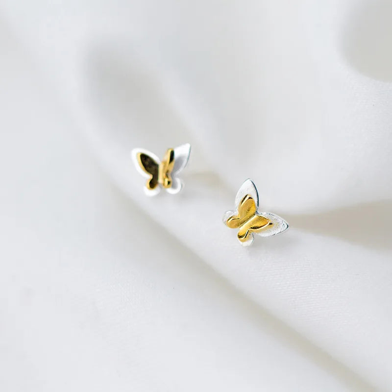 Aretes Mini Corazón Dorado