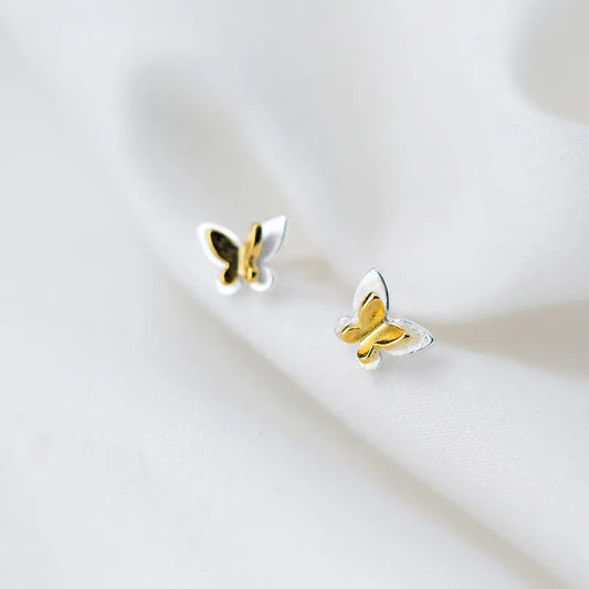 Aretes Mini Corazón Dorado