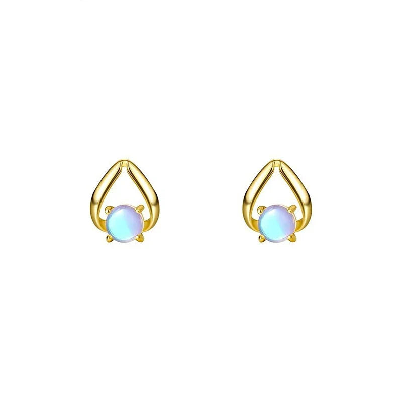 Collar o Aretes de Piedra Luna Irregular