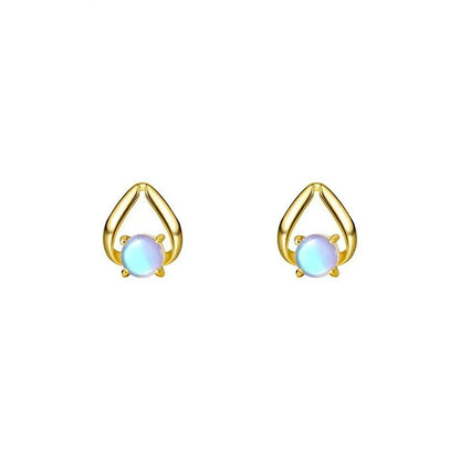 Collar o Aretes de Piedra Luna Irregular