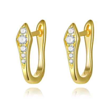 Arracadas con Zirconias Azules, Blancas o Verdes