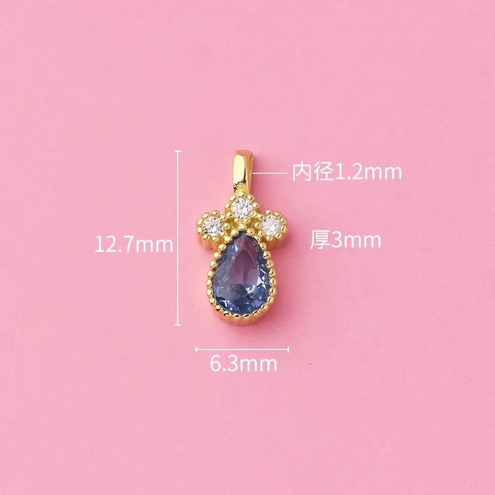 Dije Gota de Agua con Zirconia