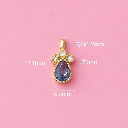 Dije Gota de Agua con Zirconia