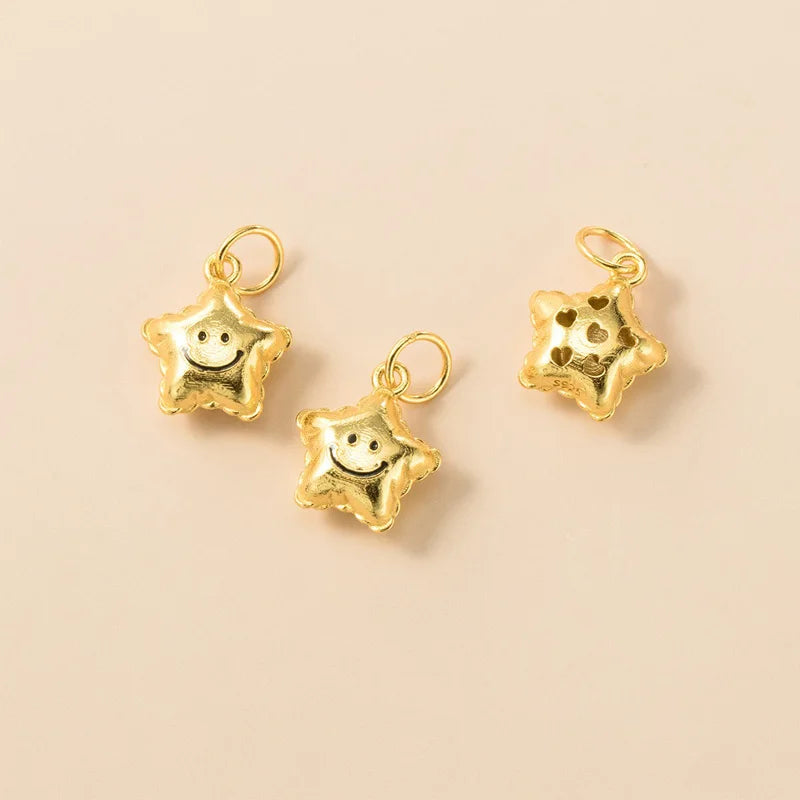 Dije Estrella Sonriente 3D