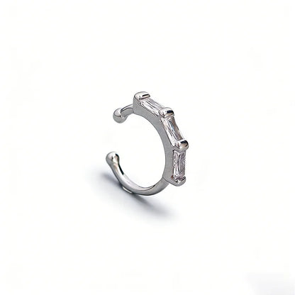 Aretes de Clip Curvos con Zirconias