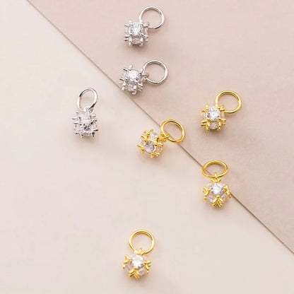 Dije Irregular con Zirconia Brillante