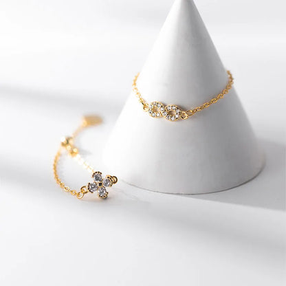 Anillo Cadena Infinito o Flor