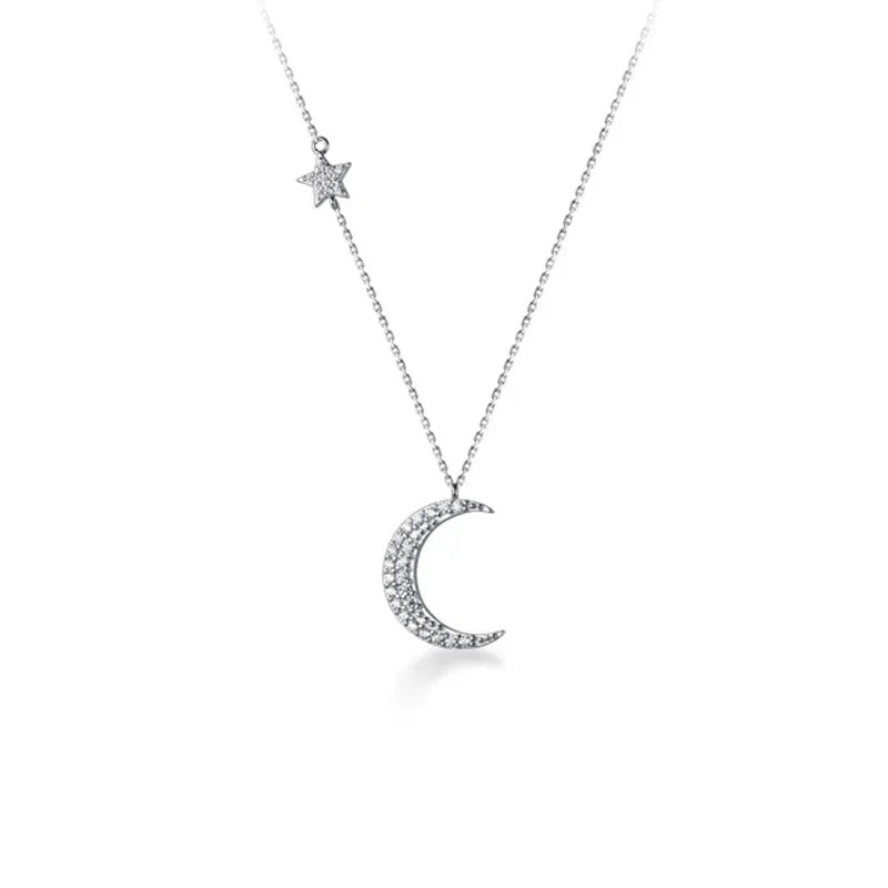 Collar Gargantilla Luna y Estrella