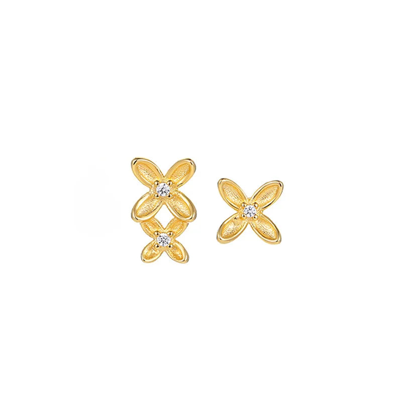 Aretes Flor Irregular