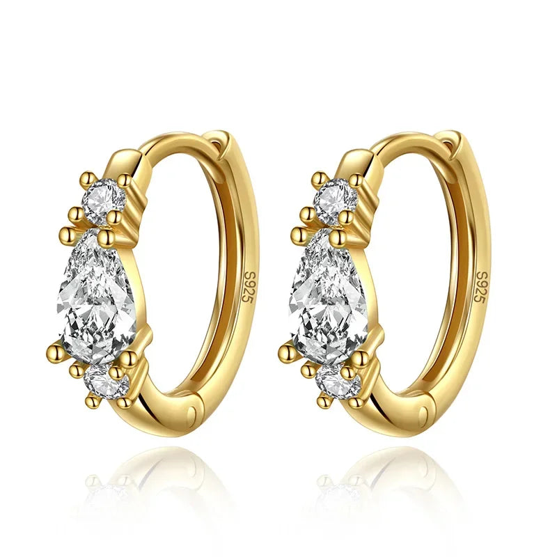 Arracadas con Gota de Zirconia