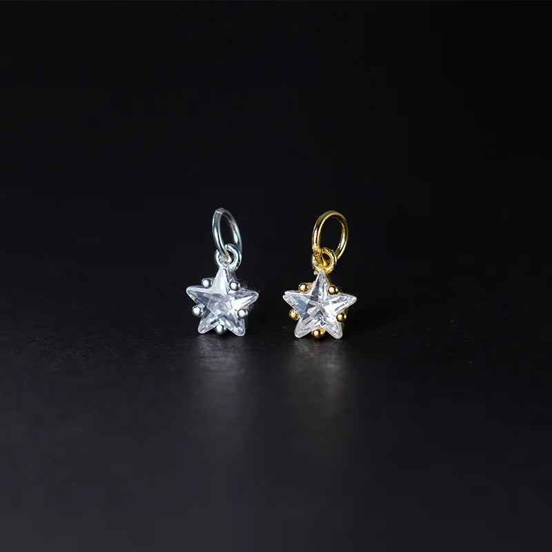 Dije Mini Estrella de 6 mm con Zirconia