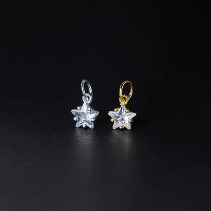 Dije Mini Estrella de 6 mm con Zirconia