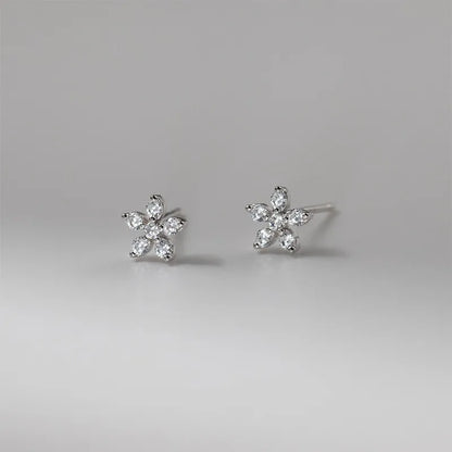 Aretes Flor de Cerezo con Zirconias