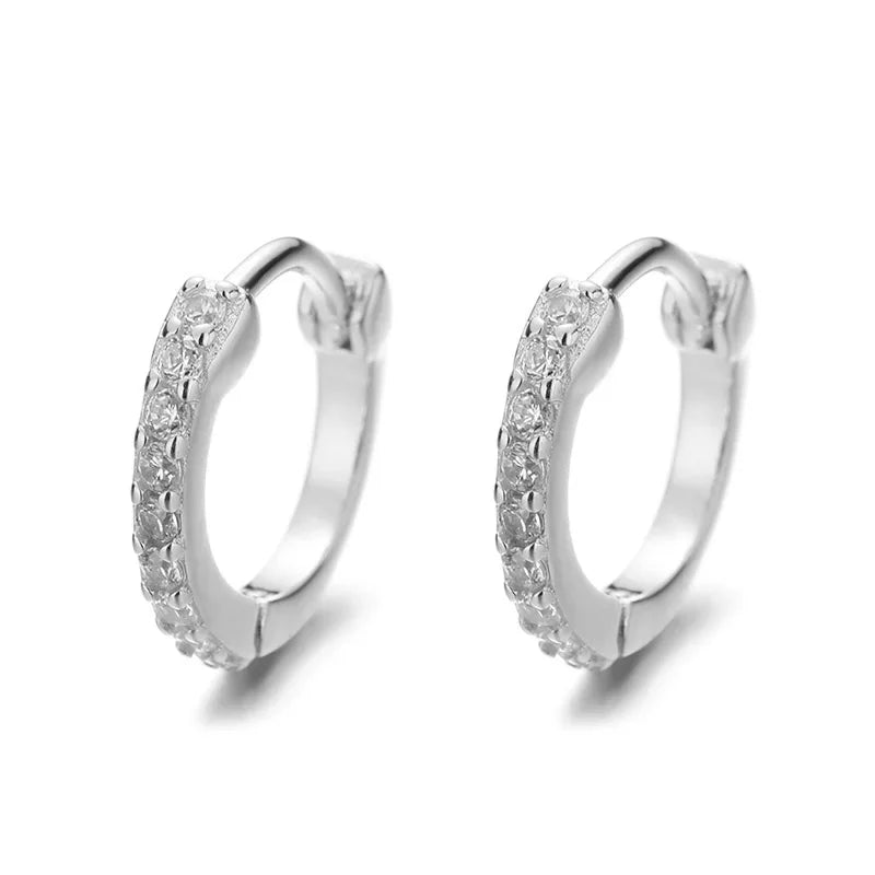 Arracadas Brillantes con Dije de Zirconia