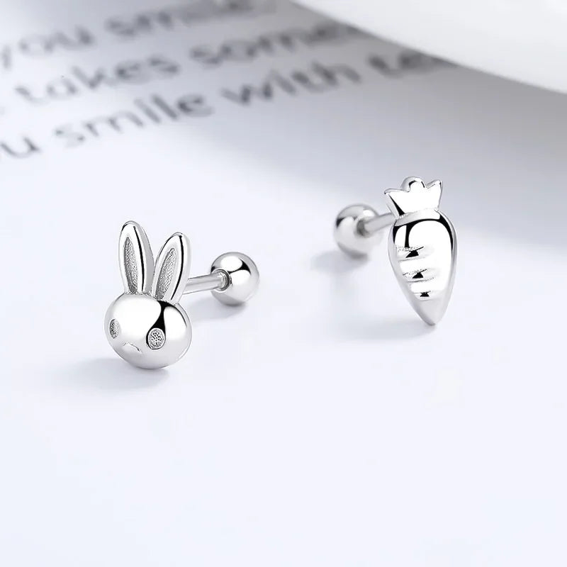 Aretes Conejito y Zanahoria