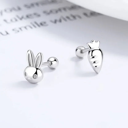 Aretes Conejito y Zanahoria