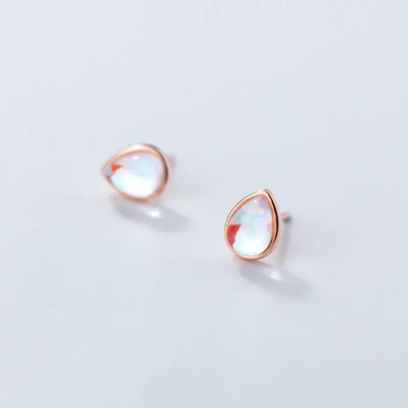 Aretes Gota Esmaltada de Colores