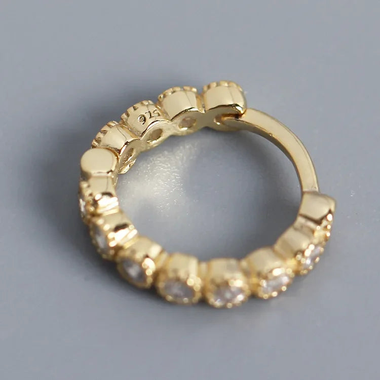 Arracadas Mini con Zirconias de Color