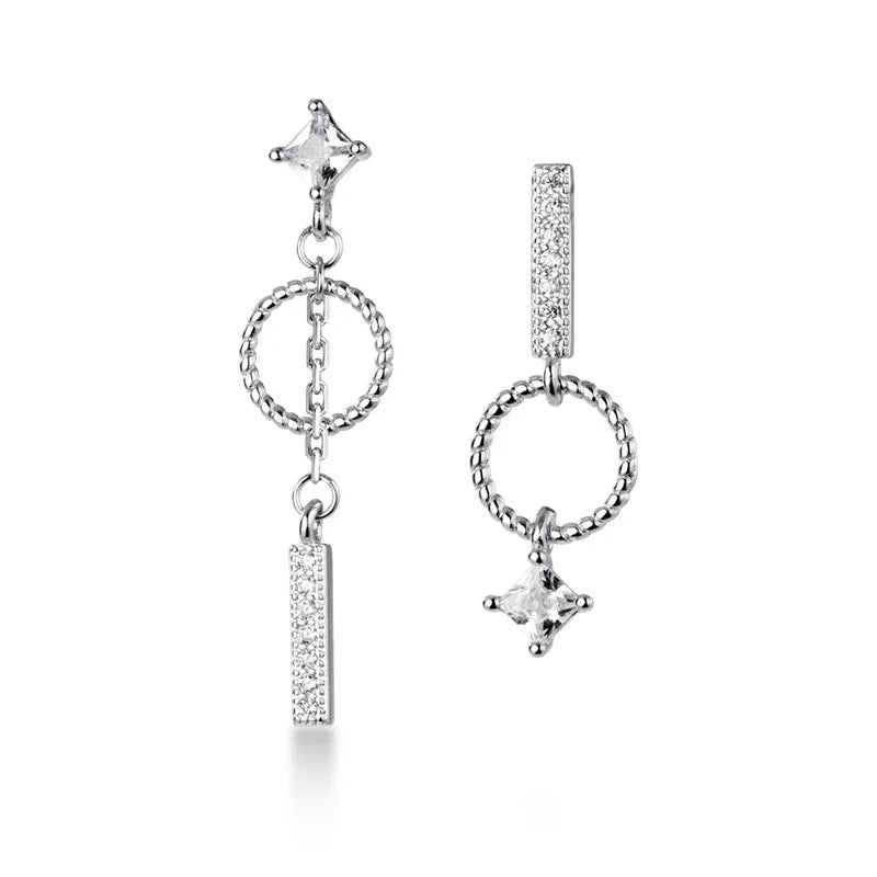Aretes Asimétricos Círculo y Barra