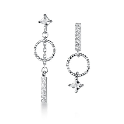 Aretes Asimétricos Círculo y Barra