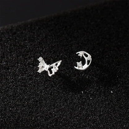 Aretes Mariposa y Luna