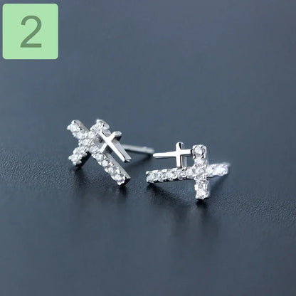 Aretes Cruz Negra