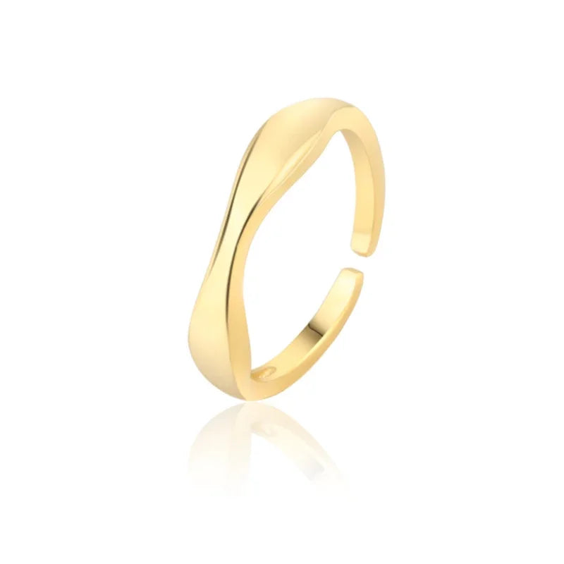Anillo Ondas Irregulares Ajustable