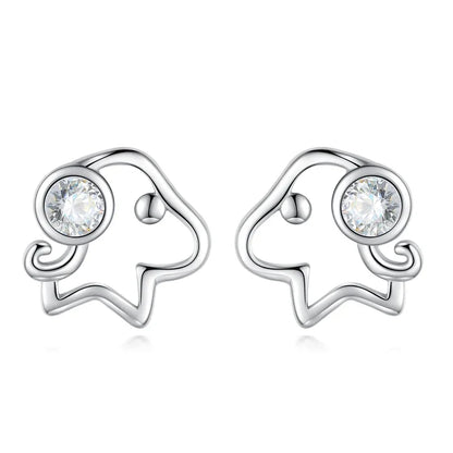 Aretes Mini Perrito Calado