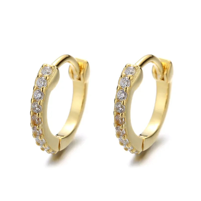 Arracadas Brillantes con Dije de Zirconia