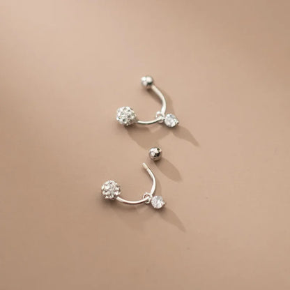 Aretes Esfera con Zirconias
