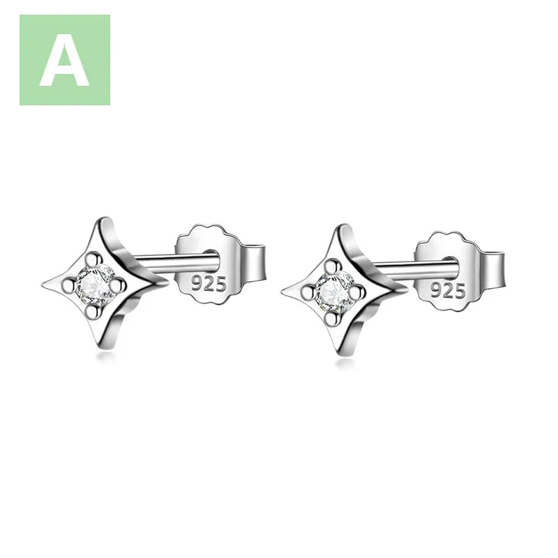 Aretes Mini Ojo con Zirconias