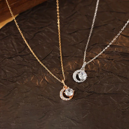 Collar Luna con Zirconias II