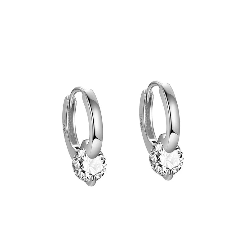 Arracadas con Zirconias Redondas