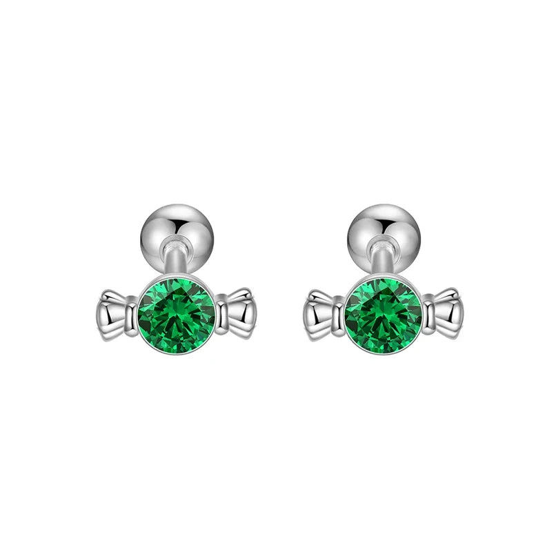 Aretes Caramelo con Zirconias